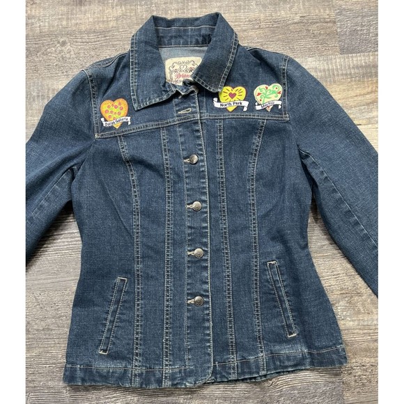 Brighton Embroidered Button Jean Follow Your Heart Denim Jacket Dallas TX Small - Picture 10 of 15